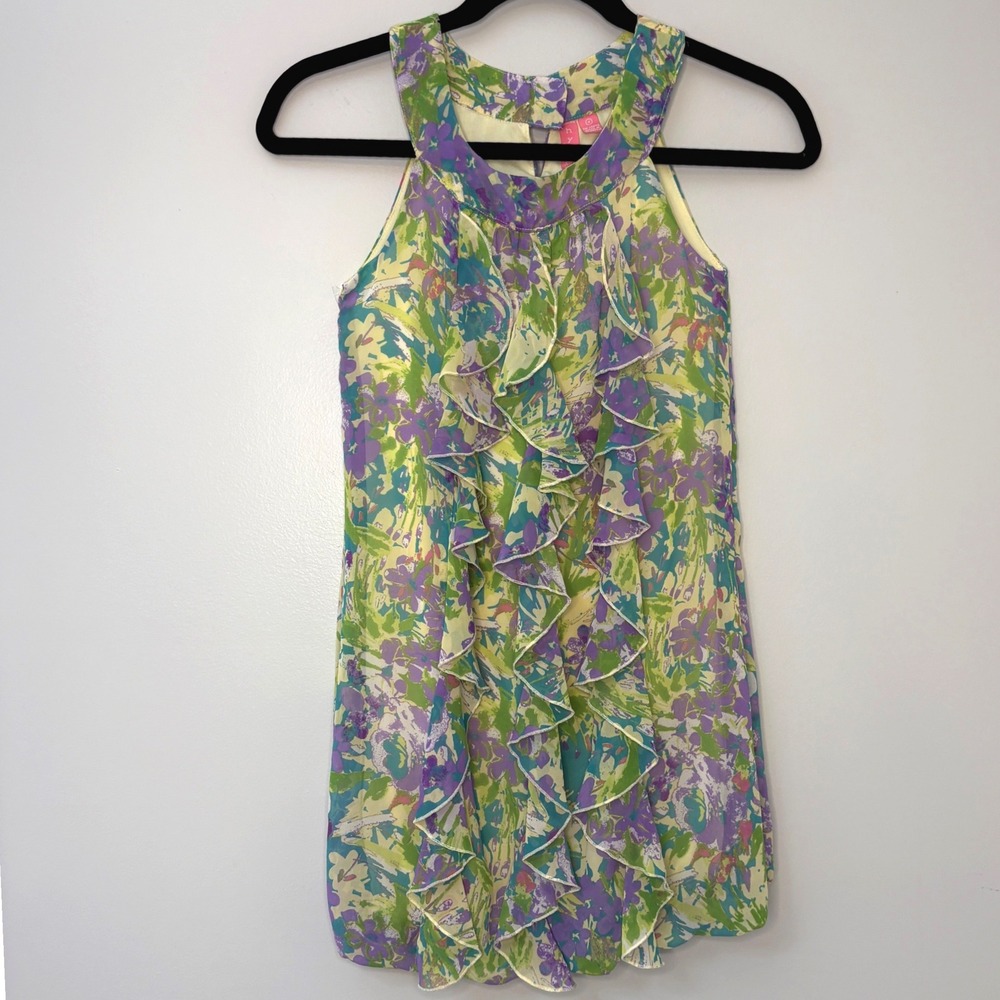 Hype Girls Floral Ruffle Easter Dress Kids Size‎ 8